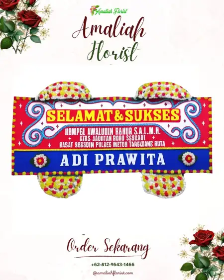 Papan Bunga Ucapan Selamat Entak